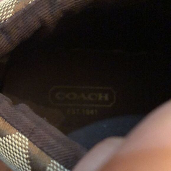 Coach Signature logo high top sneakers size 6 - Picture 8 of 10